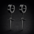 Easter Star Cross Earrings Flash Sale Star Cross Dangle Hoop Earrings For Men